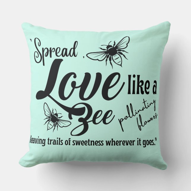 kärlek bee kudde (Framsida)