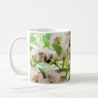 KÄRLEK BEES. AUSTRALISK NATIV FLORA MED HONUNGA BI KAFFEMUGG