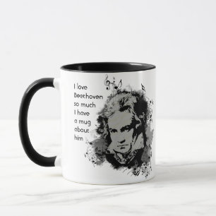 Kärlek Beethoven så mycket att jag så mycket citer Mugg