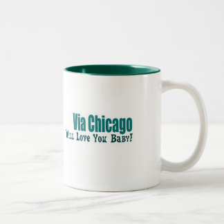 Kärlek behandla som ett barn du muggen Två-Tonad mugg