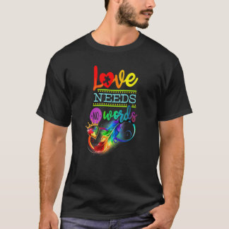 KÄRLEK BEHÖVER INGEN ORD AUTISM ASD MEDVETENESS FÄ T SHIRT