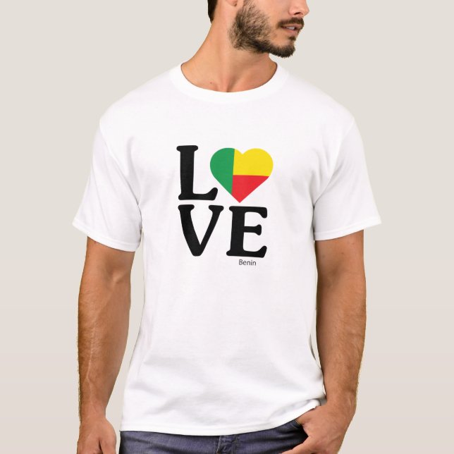 Kärlek Benin T Shirt (Framsida)
