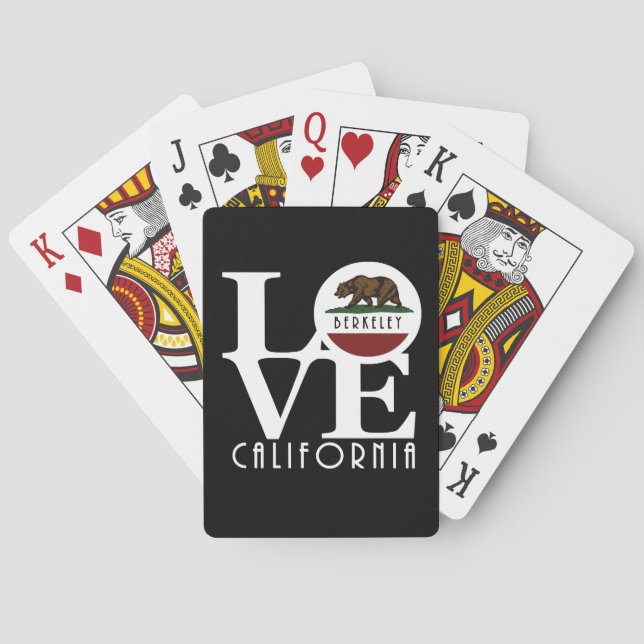 KÄRLEK Berkeley California Casinokort (Baksidan)
