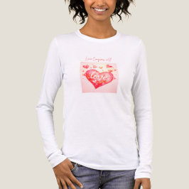 Kärlek Besegrar Allt – Dam Långärmad  T Shirt