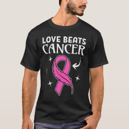 Kärlek Besegrar Cancer T Shirt