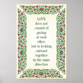 KÄRLEK består inte av blixtlås åt varandra. Poster