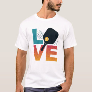 Kärlek betyder ingenting i pickleball t shirt