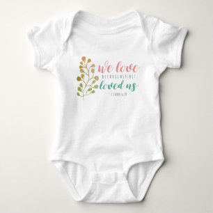 Kärlek Bible Verse Christian CUTE BABY Tröja