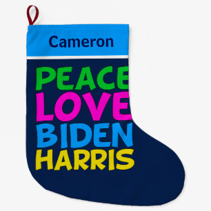 Kärlek Biden Harris Stor Julstrumpa