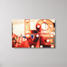 KÄRLEK (Big Red Lettering) Canvastryck