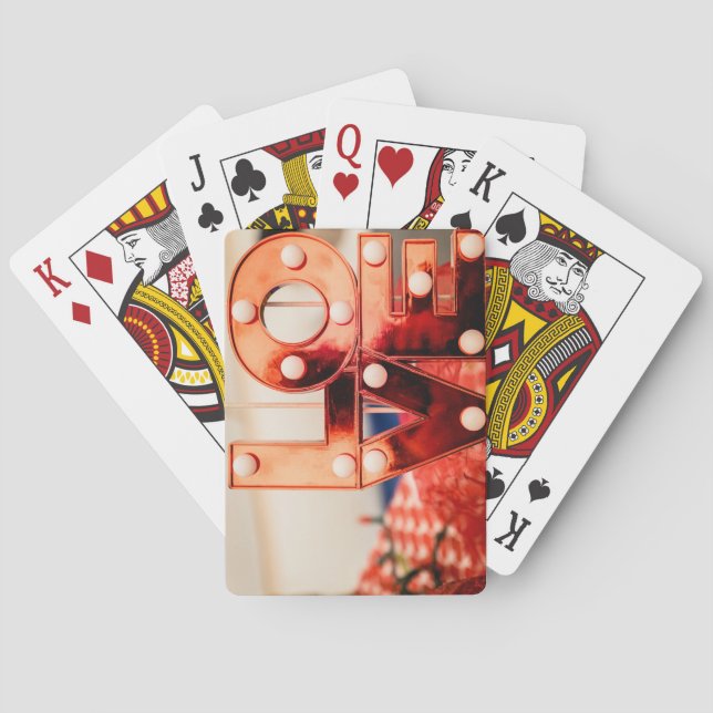 KÄRLEK (Big Red Lettering) Casinokort (Baksidan)