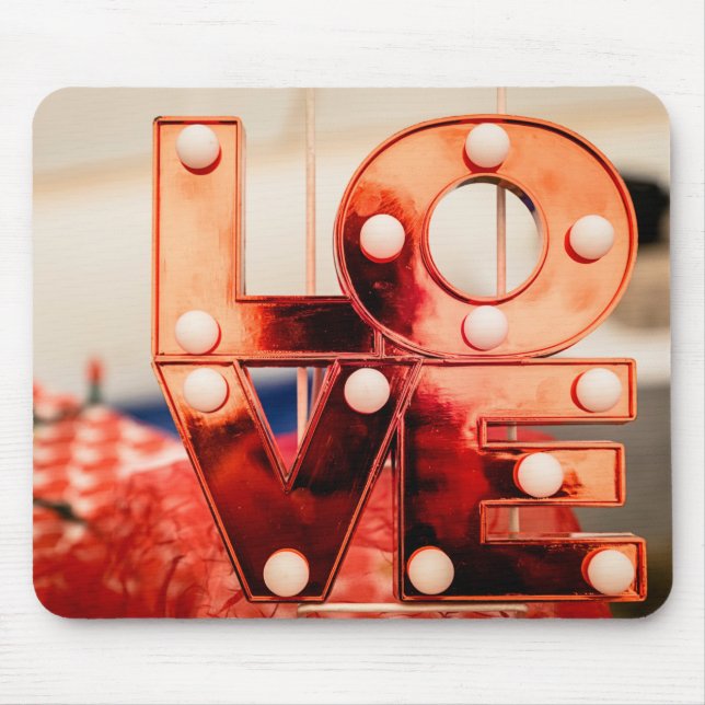 KÄRLEK (Big Red Lettering) Musmatta (Framsidan)