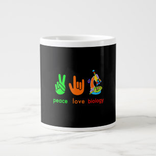 Kärlek Biology Microscope Painter Science Tea Jumbo Mugg