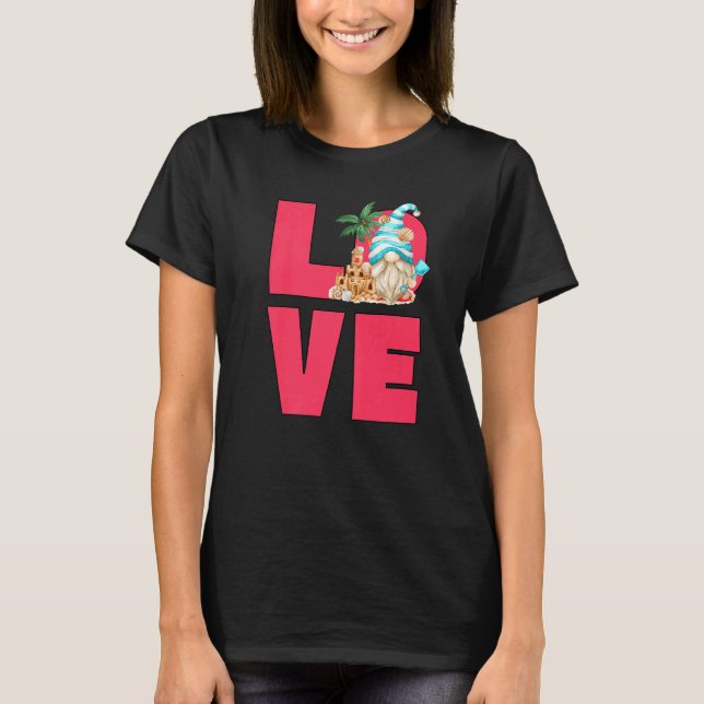 Kärlek-biskopsfågel för kvinnor i sommaruppehållet t shirt (Framsida)