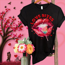 Kärlek Bitas Cute Läppar Lollipop-Funny Valentine