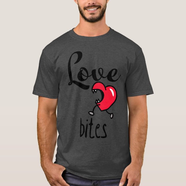 Kärlek Biter pojke T Shirt (Framsida)