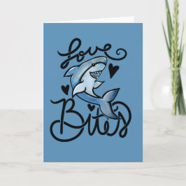 Kärlek BITOR roliga Valentindagen Shark Kort