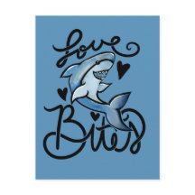 Kärlek BITOR roliga Valentindagen Shark