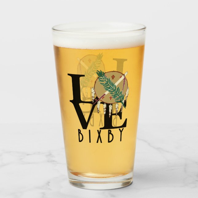 KÄRLEK Bixby Oklahoma Glaskopp (Framsida fylld)