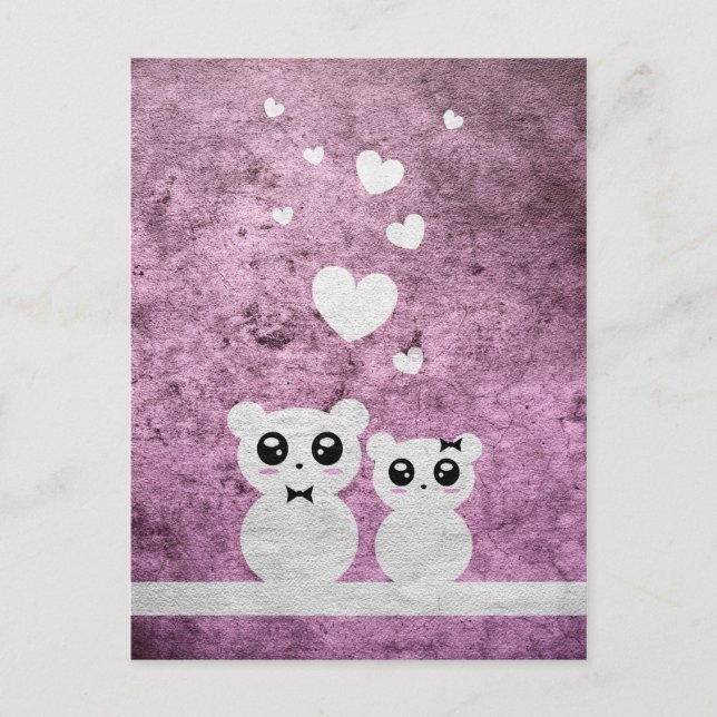 Kärlek björnar - vykort (Framsida)