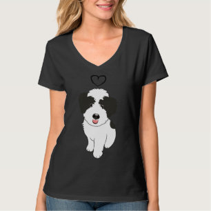 Kärlek Black and White whodle Wheaten Terrier Pood T Shirt