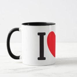 Kärlek Black Cat Mugg