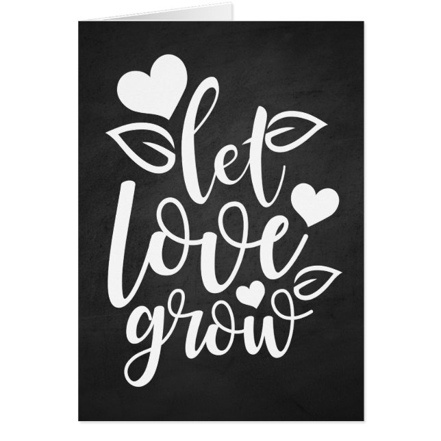 Kärlek Black Chalkboard tänker på dig Bröllop OBS Kort (Framsidan)