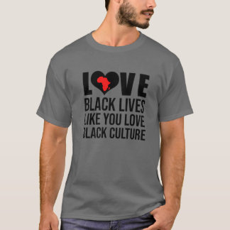 Kärlek Black lever som Kärlek Black Culture T,Afr T Shirt