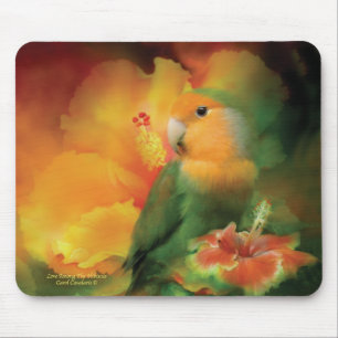 Kärlek bland hibiskusen Mousepad Musmatta