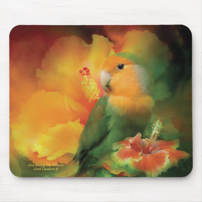Kärlek bland hibiskusen Mousepad Musmatta (Framsidan)