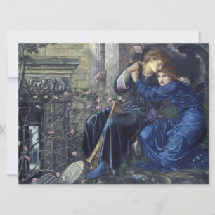 Kärlek bland ruinerna (av Edward Burne-Jones) Kort