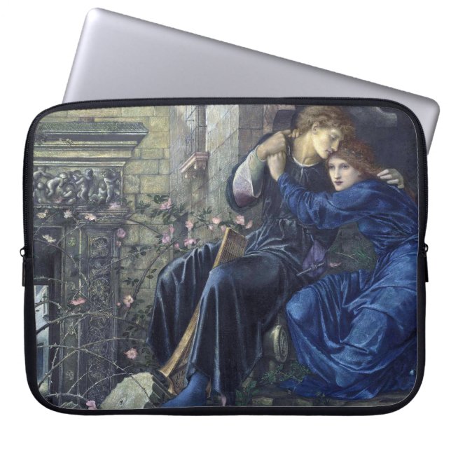 Kärlek bland ruinerna (av Edward Burne-Jones) Laptop Fodral (Framsidan)