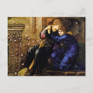 Kärlek bland ruinerna - Edward Burne-Jones Vykort