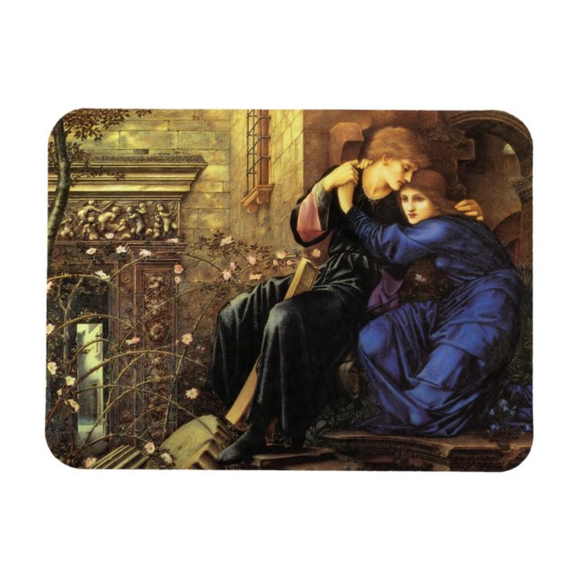 Kärlek bland Ruins Fine Art Magnet (Horisontell)