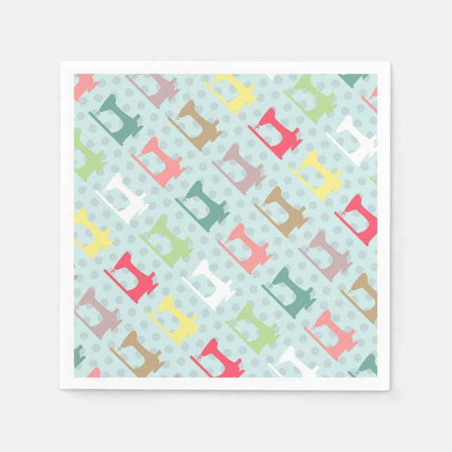 Kärlek-blått Maskin Pappersservett (Framsidan)