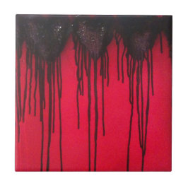 Kärlek Bleeds Black Kakelplatta