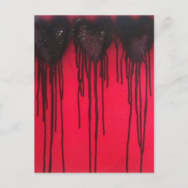 Kärlek Bleeds Black Vykort (Framsida)