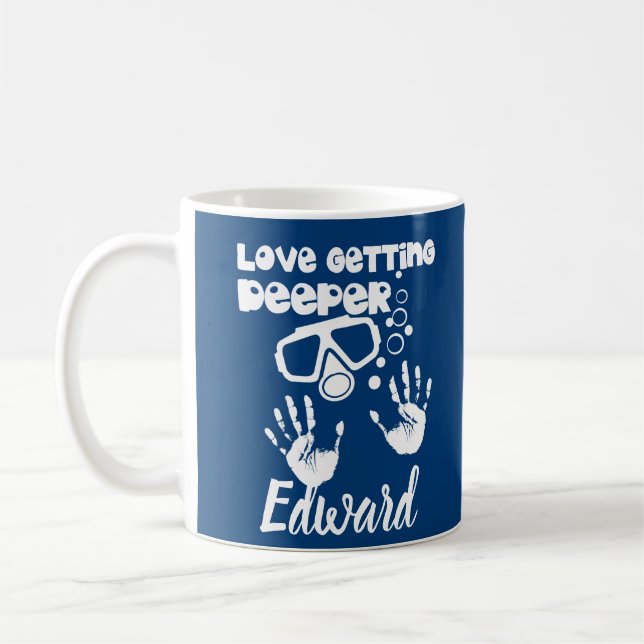 Kärlek blir djupare (Dyka) Kaffemugg (Vänster)