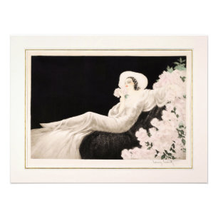 Kärlek Blommar av Louis Icart Fototryck