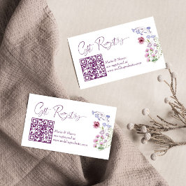Kärlek blommar boho vildblomma bröllopsdusch tilläggskort