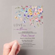 Kärlek blommar Drakflyglar Babyshower
