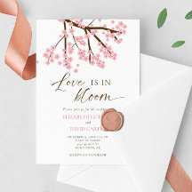 Kärlek blommar Körsbärsblommor Bröllop