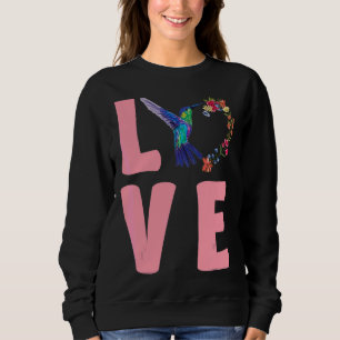 Kärlek Blommigt Hummingbird Bird Watching Hummingb T Shirt