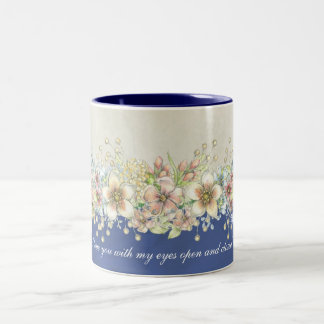 Kärlek - Blommigt - Kaffe Mugg