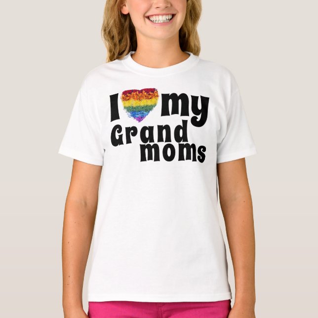 Kärlek: Blommor av stor mammor--Pride T Shirt (Framsida)