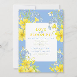 Kärlek blomstrar fortfarande vår som skjutits upp  inbjudningar