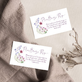 Kärlek blomstrar möhippan av boho-vilda blommor tilläggskort