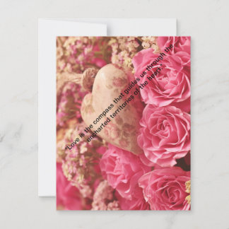 "Kärlek Blooms: Modern Valentindags Print" Julkort