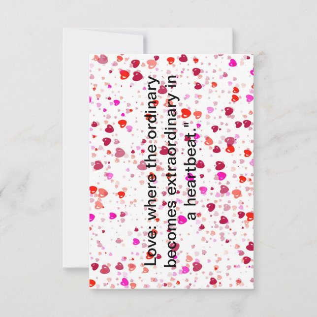 "Kärlek Blooms: Modern Valentindags Print" Tack Kort (Framsida)
