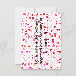 "Kärlek Blooms: Modern Valentindags Print" Tack Kort